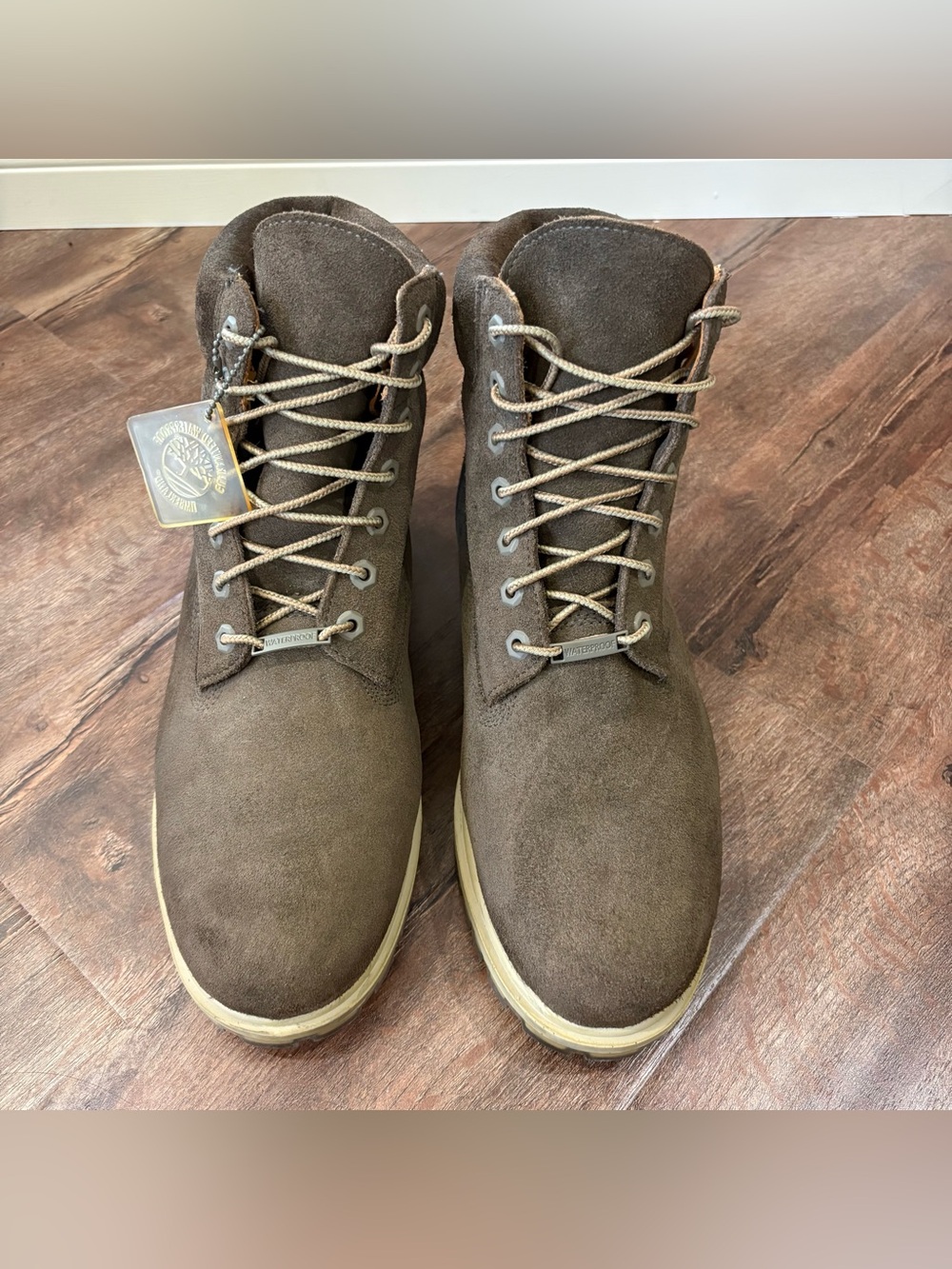 Timberland Premium 6 Inch Waterproof Boots Brown Suede Mens 10.5 A18PZ